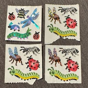 Vintage Sandylion Shiny Colourful Insect Stickers